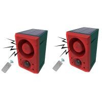 ราคา EQPG 2X Motion Sensor Alarm with Remote Control 130Db Sound Light Alarm Siren Sound Alarm Security Alarm System (22623145963)