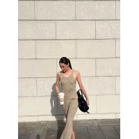 ราคา A dream knit dress เดรสผ้าไหมพรม เดรสไปทะเล สีฟ้าพร้อมส่ง สีน้ำตาลส่ง 15 พย (22876041150)