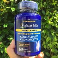 ราคา กลูโคซามีนและคอนดรอยติน Glucosamine Chondroitin Mini Tabs 120 Tablets Puritans Pride (793284333)