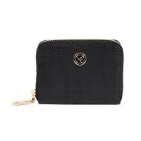 ราคา Louis Fontaine กระเป๋าสตางค์พับสั้นแบบซิปรอบ รุ่น ELEANOR สีดำ (22957256586)