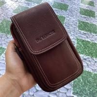 ราคา De lonchi ซองหนังใส่โทรศัพท์ รุ่นP 08 กระเป๋าเหน็บเอว หนังแท้ ใส่มือถือ3เครื่อง กระเป๋าติดเข็มขัดหนัง (20331579270)