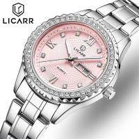 ราคา LICARR นาฬิกาควอทซ์แฟชั่นลำลองสำหรับผู้หญิงนาฬิกาสปอร์ตผู้หญิงแบรนด์หรูกันน้ำชุดเดรส (18991218865)