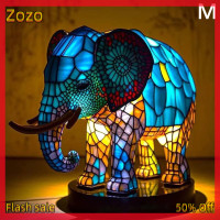 ราคา Zozo Ready Stock ชุดโคมไฟโต๊ะสัตว์แมวกระจกสีมังกรหมาป่าม้านกฮูกเต่าเต่าเต่าช้างนางเงือกโคมไฟตั้งโต๊ะไฟกลางคืน (21457274751)