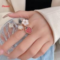 ราคา คุณภาพดี S925แหวนเต่าทองเงินสเตอร์ลิงชุบ18K แหวนลูกพลัมเปิดทองคำสีกุหลาบ7ดาว (21900775917)