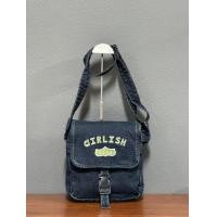 ราคา AEIOU No 285 Girlish กระเป๋ายีนส์ สะพายข้าง Fold Logo 1213 สินค้าลิขสิทธิ์แท้ (22736951989)