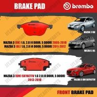 ราคา Brembo ผ้าเบรค MAZDA 3 1 6 2 0 BK BL BM Skyactiv 2005 2012 2013 2018 มาสด้า 3 แบบ 4 ประตู 5 ประตู หน้า ดิสก์หลัง (19892225220)