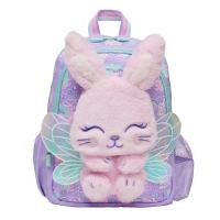 ราคา Smiggle กระเป๋านักเรียนลายการ์ตูนกระต่ายนางฟ้าสีม่วงกระเป๋าเป้สะพายหลังสำหรับเด็กน่ารักขนาดกลางถ้วยน้ำขนาด440มล กระเป๋าใส่ข้าวกลางวันของขวัญของนักเรียน (23005800585)