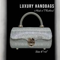 ราคา Miko s bags กระเป๋าถือ ผ้าไทย ผ้าไหม ทรงกระบอก (22766698485)