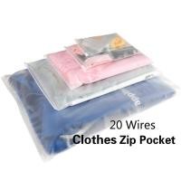 ราคา 30pcs Plastic Storage Bag Matte Clear Zipper Seal Travel Bags Zip Lock Valve Slide Seal Packing Pouch Cosmetic Clothes Storage (17655320221)