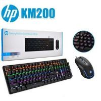 ราคา HP คีย์บอร์ด KM200 Keyboard Mouse LED Back Light BLACK (16984329469)