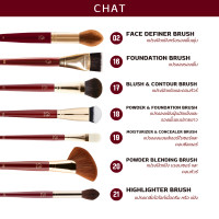 ราคา CHAT แปรงสำหรับแต่งหน้า น้องฉัตร ใช้ง่าย จับถนัดมือ 1ชิ้น (22548951867)