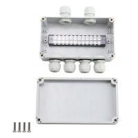 ราคา HTQK 1 Piece IP66 Waterproof Junction Box 2 in 4 Out Waterproof Electrical Box Plastic for Diameter 4 8 mm Wire (22550074504)