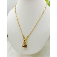 ราคา jewery33 M68 สร้อยสองกษัตริย์ ขรนาด 3 มิล 18 นิ้ว พร้อมจี้ถุงทองนพเก้า (18140432981)