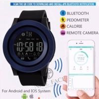 ราคา ลดล้างสตอก SKMEI นาฬิกาข้อมือ Smart Watch เชื่อมต่อ Bluetooth นับก้าวเดิน วัดแคลอรี่ ได้จริง รุ่น 1255 Navy Blue (129153064)
