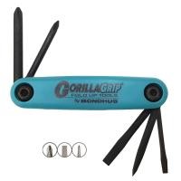 ราคา ชุดไขควง แบบพับ Gorilla Grip BONDHUS 12545 (22878009312)