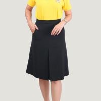 ราคา กระโปรงทำงาน ทรงเอ รุ่น ทวิตหน้า 2 กระเป๋า ผ้านาโน สีดำ สีกรมท่า และสีเทา มีซับใน ยาว 21 และ 24 นิ้ว bykkskirt (22697312507)