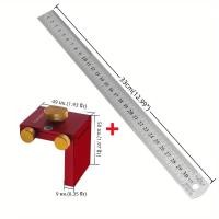 ราคา ไม้บรรทัดเหล็ก Scribing ตําแหน่งบล็อก อลูมิเนียมมุม Scriber Line Marking GaugeDIY ช่างไม้ Scriber วัด Locator (23006085054)
