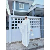 ราคา เดรสทางค้างคาว แถมผ้าคลุม ผ้าสลาฟ มาใหม่ P 104 (21804913932)