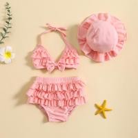 ราคา 3PCS Local 2 3 Days Delivery Baby Girls Summer Swimwear Outfit Sets Hanging Neck Tops Layered Ruffle Shorts Hat (22616087576)