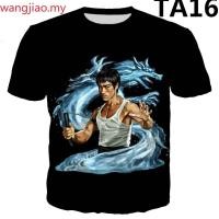 ราคา เสื้อยืดลายมังกรศิลปินที่ยิ่งใหญ่ Bruce Lee พิมพ์ลาย3D แฟชั่นใหม่ฤดูร้อนสไตล์ใหม่เสื้อยืดลายมังกรแนวสตรีท (20306016038)