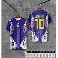 ราคา เสื้อฟุตบอลญี่ปุ่น เสื้อฟุตบอล japan พิมพ์ลายทั้งตัว JP 016 (21397889764)