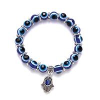 ราคา Explosions evil blue eye bracelet Fatima hand Turkey thousand eyes wishing handmade bracelet (21927693205)