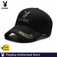 ราคา PLAYBOY Pure Cotton High Quality Baseball Cap Long Eaves Sunshade Fashion Trend Brand Letter LOGO Embroidered Baseball Cap (23000207081)
