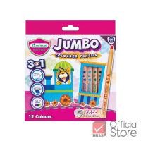 ราคา Mster Art สีไม้ ดินสอสีไม้ จัมโบ้ 3In1 แท่งยาว 12สี จำนวน 1 กล่อง (22842913724)