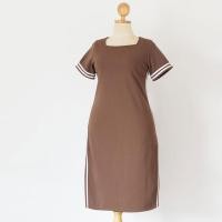 ราคา dress เดรสคอเหลี่ยมผ้าลินิน น่ารักมากเวอร์ (21308613816)