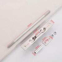 ราคา กลอนสับบานเลื่อน กลอนฝัง กลอนประตู สแตนเลส ก้านโย้ก กลอนฝังสแตนเลส กลอนล็อคประตูบานเลื่อน (22374195050)