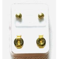 ราคา Studex แท้100 ต่างหูรูปเชฟสำหรับผิวแพ้ง่ายหุ้มทอง100 ขนาด4mm สีเงินทองวัสดุ สแตนเลสแท้เกรดเครื่องมือแพทย์316Lต่างหูผ่านการฆ่าเชื้อสะอาดปลอดภัยไม่แพ้ไม่ลอกไม่ดำ (8098311100)