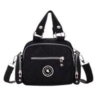 ราคา koreafashionshop KR1207 กระเป๋าสะพายข้างใบเล็กน่ารักช่องเยอะถือได้ผ้าไนล่อนLOGOLENIRA (22965519310)