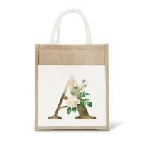 ราคา กระเป๋าปอกระเจา กระเป๋าผ้าลินิน กระสอบผ้าฝ้ายเพ้นท์มือ กระเป๋าช้อปปิ้งตัวอักษรดอกไม้สีทอง กระเป๋าลามิเนต (22306196880)