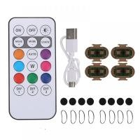 ราคา 7สี RGB LED เครื่องบินควบคุมระยะไกลกะพริบ LED รถจักรยานยนต์โคมไฟแฟลชโคมไฟสถานที่ตั้งเฮลิคอปเตอร์โคมไฟเตือนไร้สาย (22728247742)