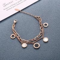 ราคา พู่แฟชั่นกำไลข้อมือเลขโรมันสองชั้นแบบกลมประกบกันมูลค่าสูงดีไซน์ไทเทเนียมสวยงามเครื่องประดับข้อมือ (21177790090)