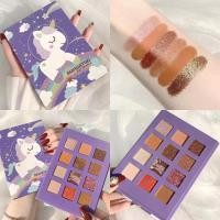 ราคา RUHUATUO พาเลทอายแชโดว์น้องยูนิคอร์น 12 สี เนื้อดินน้ำมัน เนื้อใยไหม ชิมเมอร์ กลิตเตอร์ สีสวย น่ารัก ติดทน Eye Shadow (18326318876)