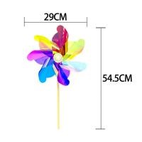 ราคา Lulufafa กังหันลม หลายสี ของเล่นเด็ก สำหรับประดับสวน DIY หลากสีสัน กังหันลมพลาสติก (21932416216)