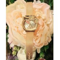 ราคา พร้อมกล่อง สร้อยข้อมือนาฬิกา นาฬิกาข้อมือผู้หญิง สายเหล็ก stainless kitty คิตตี้ สร้อยข้อมือผู้หญิง หน้ากลมเพชร นาฬิกาผู้หญิง S107 (21898048977)