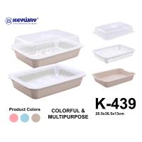 ราคา DNA BIG SIZE Keyway K 439 ที่คว่ำแก้วพร้อมฝา วางช้อน ใส่ผักผลไม้ได้ หรือ สามารถเป็นตระกร้าล้างผักพร้อมถาดรองได้ สีใหม่ (22101819621)