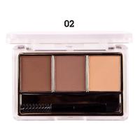 ราคา ของแท้ คิ้วฝุ่น Nee Cara พาเรทคิ้วเนื้อฝุ่น รุ่น N300 Eyebrow palette 3 color mlx brow powder (7166600093)