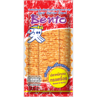 ราคา 12 แถม 1 เบนโตะ Bento ปลาหมึกบด หมึกบด รสเผ็ด หมึกแผ่น เบ็นโตะ ยกแผง (22945860399)