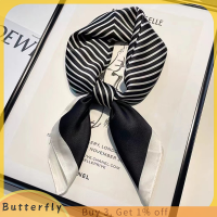 ราคา Butterfly แฟชั่นผ้าพันคอสี่เหลี่ยมพิมพ์ลายฮิญาบสำหรับผู้หญิงผ้าไหมซาตินผ้าโพกหัวมุสลิมที่คาดผมผ้าพันผ้าคลุมไหล่พันรอบ (22299080057)
