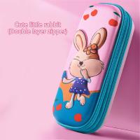 ราคา เคสกระเป๋าใส่ดินสอความจุมากกระเป๋าเครื่องเขียนกล่องดินสอการ์ตูนสองชั้น1ชิ้นอุปกรณ์สำนักงานปากกา EVA 3มิติ (22718304296)