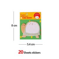ราคา 8pcs cute stiky notes kids toy cartoon memo pad 20 sheet (20683531643)