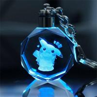 ราคา LGJGHJG Childrens Toy Kids Toys Pendant Eevee Togepi Jigglypuff Luminous Keychain Pokemon Keyring Crystal Keychain Pikachu Keychain (16659555809)