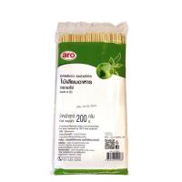 ราคา ไม้แหลมเสียบอาหาร อบความร้อน ไม้เสียบลูกชิ้นไม้เสียบหม่าล่า ขนาด 8 นิ้ว หนัก200กรัม (7640725171)