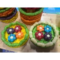 ราคา กระทงอาหารปลา กระทงดอกไม้ คละสี (22924745612)