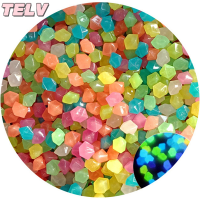 ราคา TELV หินเรืองแสงกลางแจ้ง50ชิ้นก้อนกรวดในสวนสีเข้มสำหรับตกแต่งตู้ปลา (22309587162)