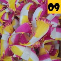 ราคา กลีบกระทงเปลือกข้าวโพด กลีบกระทง กลีบดอกบัว กระดาษคละสี 1 มัดมี 20 กลีบ (23020704408)