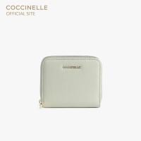 ราคา COCCINELLE กระเป๋าสตางค์ผู้หญิง รุ่น METALLIC สี CELADON GREEN (21007676873)